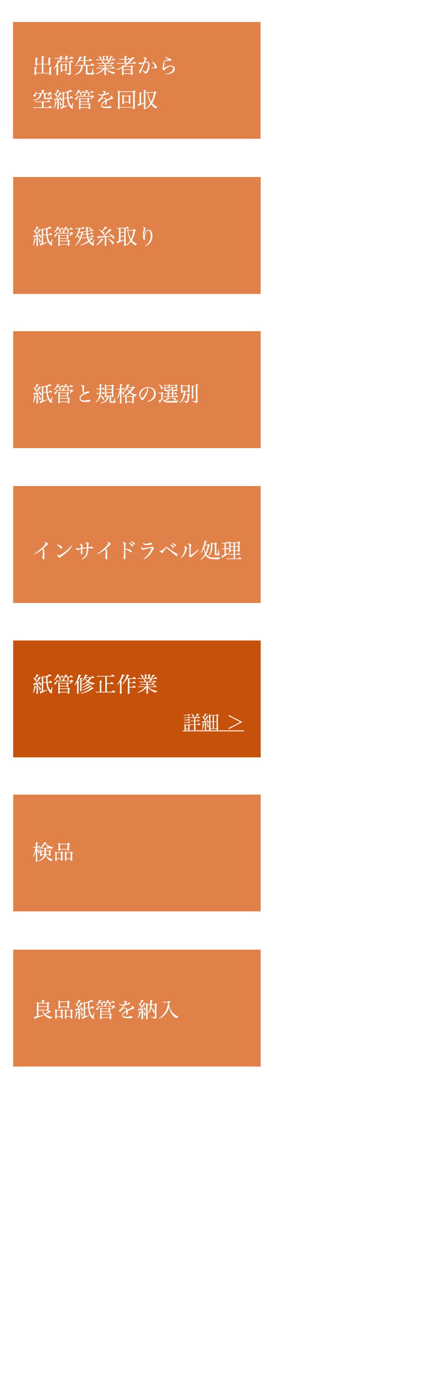 紙管回収業務フロー